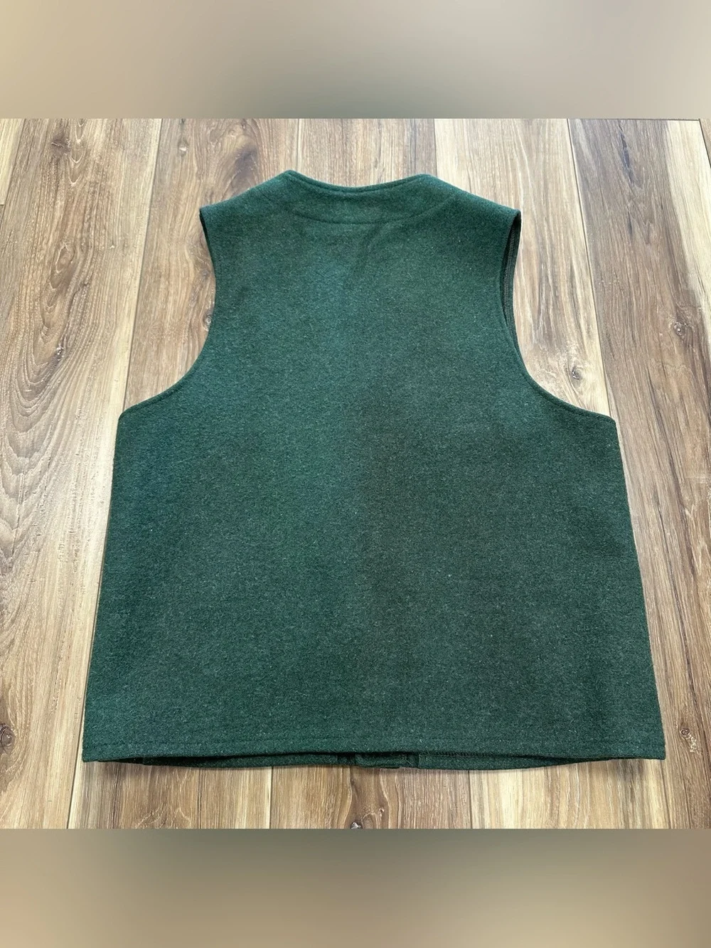 VTG Filson Mackinaw 100% Wool Vest Made in USA, Forest Green, Size 44 (Large) - Picture 2 of 7